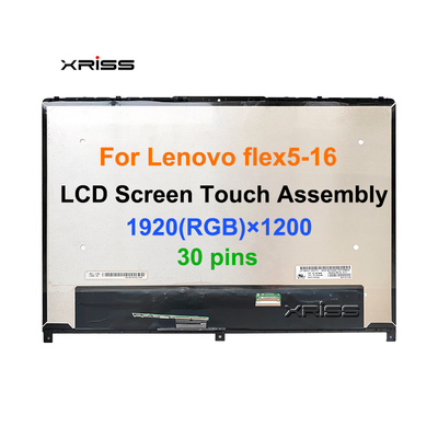 16.0 ইঞ্চি টাচ স্ক্রিন For Lenovo IdeaPad Flex 5-16 সিরিজ ফ্লেক্স 5 16ALC7 16IAU7 ডিসপ্লে সমাবেশ FHD 1920x1080